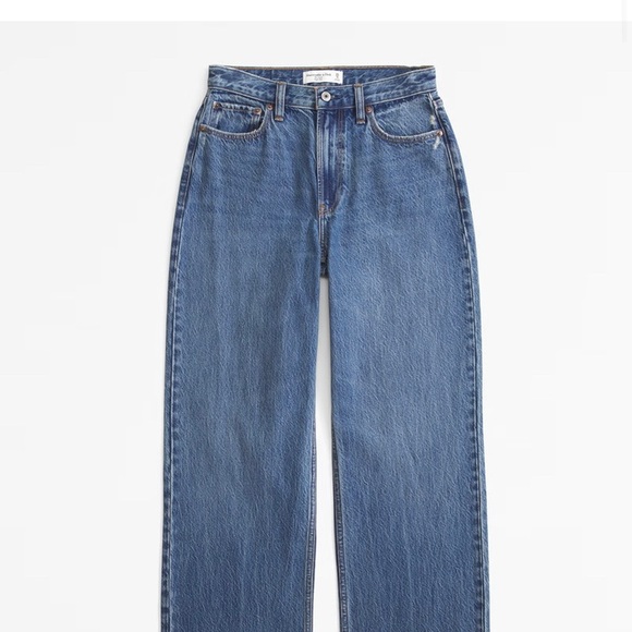 A&F High Rise Loose Jean curve love in size 24 short - Picture 6 of 9